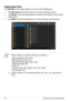 Page 48
1.  Polaris® Office 3.5 supports file types as below:
 
• Microsoft Word: .doc/ .docx
 
 
• Microsoft Excel: .xls/ .xlsx 
 
• Microsoft Powerpoint: .ppt/ .pptx 
 
• Adobe Acrobat: .pdf 
 
• Text: .txt 
 
• Images: .bmp/ .jpg/ .jpeg/ .png/ .gif/ .wbpm
 
• Zip Archives: .zip
2. 
 
Polaris® Office 3.5 currently saves files into .doc/ .xls/ .ppt formats   
 
only. 
ASUS Transformer Pad Manual48
Adding New Files
Tap New File on the upper right corner, then do the following:
1.
 
Tap 
Document to start the...