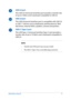 Page 1717
USB 3.0 port
This USB 3.0 (Universal Serial Bus) port provides a transfer rate 
of up to 5 Gbit/s and is backward compatible to USB 2.0.
USB 2.0 port
This USB (Universal Serial Bus) port is compatible with USB 2.0 
or USB 1.1 devices such as keyboards, pointing devices, flash 
disk drives, external HDDs, speakers, cameras and printers.
USB 3.1 Type-C port
This USB Type-C (Universal Serial Bus Type-C) port provides a 
transfer rate of up to 10 Gbit/s and is backward compatible to 
USB 2.0.
NOTE: 
•...