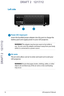 Page 16
1LED projector E-Manual

DRAFT 2   12/17/12
DRAFT 2   12/17/12

DRAFT 2   12/17/12

Left side
120o
AV-IN
Power (DC) input port
Insert the bundled power adapter into this port to charge the 
battery pack and supply power to your LED projector.
WARNING! The adapter may become warm to hot while in 
use.  Do not cover the adapter and keep it away from your body 
while it is connected to a power source.
Air vents
The air vents allow cool air to enter and warm air to exit your 
LED projector.
WARNING!...