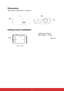 Page 61 50
Dimensions
 362 mm (W) x 238 mm (D) x 116 mm (H)
Ceiling mount installation
238362
11 6
Ceiling mount screws:
M4 x 8 (Max. L = 8 mm)
Unit: mm
65.89
113.54
60.01 