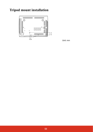 Page 6558
Tripod mount installation
13.00
27.13
Unit: mm 