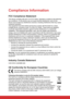 Page 3Compliance Information
FCC Compliance Statement
This device complies with part 15 of FCC Rules. Operation is subject to \
the following 
two conditions: (1) this device may not cause harmful interference, an\
d (2) this 
device must accept any interference received, including interference tha\
t may cause 
undesired operation.
This equipment has been tested and found to comply with the limits for a\
 Class 
B digital device, pursuant to part 15 of the FCC Rules. These limits are\
 designed 
to provide...