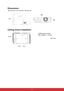 Page 69 58
Dimensions
 362 mm (W) x 231 mm (D) x 109 mm (H)
Ceiling mount installation
231362
109
Ceiling mount screws:
M4 x 8 (Max. L = 8 mm)
Unit: mm
65.89
113.54
60.01 