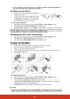 Page 6560
• If your projector is ceiling-mounted or is not easily accessible, pay special attention to your personal safety when replacing the dust filter.
Installing the dust filter
1. Be sure to turn off the projector and unplug it 
from power source.
2. As the arrows shown to the right, fit the filter  by aligning and inserting  it into the projector 
slots. Make sure it clicks into place.
For first time installation:
3. Open the OSD menu and go to the  ADVANCED > Filter Settings  menu.
4. Press  Enter and...