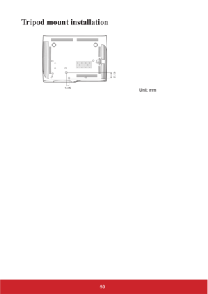 Page 6459
Tripod mount installation
13.00
27.13
Unit: mm 