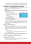 Page 4338
In the unlikely event that the capturing action fails, change your target picture. When the 
resolution of the input signal is higher than the projector’s native display resolution (See 
Projector specifications on page 57 for details.), the capture action may fail. When it 
happens, please set the resolution of the input signal under native resolution and try again.
Operating in a high altitude environment
We recommend you use the High Altitude Mode when your environment is between 1500 
m–3000 m...