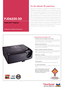 Page 1See the differenceTM
>120Hz frame rate for immaculate, blur-free images The  120Hz  frame  rate  refreshes  images  at  twice  the  speed  of standard  60Hz  projectors.  This  eliminates  blur  and  makes  playing games and viewing video much more satisfying.
>Network control through RJ-45Remotely  schedule,  manage  and  monitor  the  projector  and  its  lamp status.  Use  the  unique  integrated  clock  to  perform  commands  even when the host PC is powered down. 
>Bright in virtually any setting...