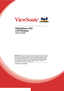 Page 1VG2228wm-LED
LCD Display
User Guide
Model No. VS14298
IMPORTANT: Please read this User Guide to obtain important information on installing 
and using your product in a safe manner, as well as registering your product for future 
service. Warranty information contained in this User Guide will describe your limited 
coverage from ViewSonic Corporation, which is also found on our web site at http://
www.viewsonic.com in English, or in specific languages using the Regional selection 
box in the upper right...