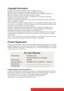 Page 74
Copyright Information
Copyright © ViewSonic® Corporation, 2011. All rights reserved.
Macintosh and Power Macintosh are registered trademarks of Apple Inc.
Microsoft, Windows, Windows NT, and the Windows logo are registered trademarks of 
Microsoft Corporation in the United States and other countries.
ViewSonic, the three birds logo, OnView, ViewMatch, and ViewMeter are registered 
trademarks of ViewSonic Corporation.
VESA is a registered trademark of the Video Electronics Standards Association. DPMS...