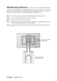 Page 9ViewSonicVG2236wm-LED 7
Wall Mounting (Optional) For use only with UL Listed Wall Mount Bracket
To obtain a wall-mounting kit or height adjustment base, contact ViewSonic
® or your local
dealer. Refer to the instructions that come with the base mounting kit. To convert your LCD
display from a desk-mounted to a wall-mounted display, do the following:
Step 1.Verify that the power button is turned Off, then disconnect the power cord.
Step 2.Lay the LCD display face down on a towel or blanket.
Step 3.Remove...