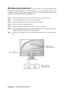 Page 9ViewSonicVX2255wmb/VX2255wmh 7
Wall Mounting (Optional) For use only with UL Listed Wall Mount Bracket
To obtain a wall-mounting kit, contact ViewSonic
® or your local dealer. Refer to the
instructions that come with the base mounting kit. To convert your LCD display from a desk-
mounted to a wall-mounted display, do the following:
Step 1.Verify that the power button is turned Off, then disconnect the power cord.
Step 2.Lay the LCD display face down on a towel or blanket.
Step 3.Remove the plastic cover...