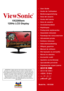 Page 1ViewSonic
®
VX2268wm
120Hz LCD Display
Model No. : VS12538
IMPORTANT:  Please read this User Guide to obtain important 
information on installing and using your product in a safe manner, as 
well as registering your product for future service.  Warranty information 
contained in this User Guide will describe your limited coverage from 
ViewSonic Corporation, which is also found on our web site at http://
www.viewsonic.com in English, or in specific languages using the 
Regional selection box in the upper...