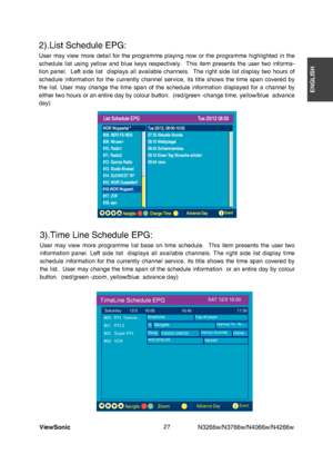 Page 29
8KGY5QPKE 0Y0Y0Y0Y
.KUV5EJGFWNG2)
7UGT OC[ XKGY OQTG FGVCKN HQT VJG RTQITCOOG RNC[KPI PQY QT VJG RTQITCOOG JKIJNKIJVGF KP VJG
UEJGFWNG NKUV WUKPI [GNNQY CPF DNWG MG[U TGURGEVKXGN[  6JKU KV GO RTGUGPVU VJG WUGT VYQ KPHQTOC
VKQP RCPGN  .GHV UKFG NKUV  FKURNC[U CNN CXCKNCDNG EJCPPGNU  6JG TKIJV UKFG NKUV FKURNC[ VYQ JQWTU QH
UEJGFWNG KPHQTOCVKQP HQT...