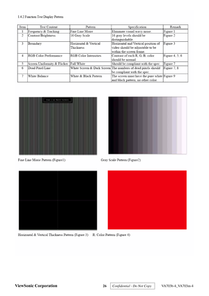 Page 29
 
ViewSonic Corporation 26 Confidential - Do Not Copy   VA703b-4_VA703m-4  