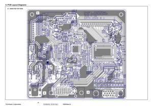 Page 50
9. PCB Layout Diagrams   47
 
ViewSonic Corporation   
Confidential - Do Not Copy    
VX2235wm-4 
9.1. MAIN PCB TOP VIEW  