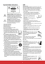 Page 6iv
Important Safety Instructions
Dangerous Voltage:	The	lightning	flash	with	
arrowhead symbol, within an equilateral triangle, 
is intended to alert the user to the presence 
of dangerous voltage within the inside of the 
product	that	may	be	sufficient	level	to	constitute	
a risk of electric shock to persons.
Instruction:  The exclamation point within 
an equilateral triangle is intended to alert the 
user to the presence of important operating 
and servicing instructions in the literature 
accompanying...