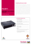 Page 1PJL3211
LIGHT,  BRIGHT  AND  PORTABLE 
PROJECTOR
WITH SHORT THROW LENS
Versatile performance leader
The  ViewSonic®  PJL3211  ultra-portable  projector  is  a  performance 
leader  with  a  rich  feature  set  at  an  affordable  price.  The  PJL3211 
delivers  2,500  lumens  and  1024X768  XGA  resolution  for  crisp, 
detailed  images  in  any  lighting  situation.  The  short  throw  distance 
enables  you  to  display  a  60-inch  image  from  4.9  feet.  At  just 
4.1  pounds,  this  projector’s...