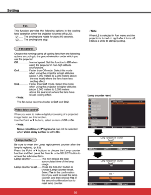 Page 62
Setting
This function provides the following options in the cooling 
IDQV