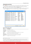 Page 167
Viewing the event log
1Clickbutton on the tool bar. The event log display window appears and the events 
which have been happened on the targets  are listed on this window as the below.
2To export these events as text file (CSV file), click Export button.
3To delete the event log, select the accrual date item you intend to delete by clicking and 
then click Delete button. On the confirmation dialog, click Ye s to execute deletion.
Items Description
Accrual date......... Accrual date of the event...