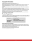 Page 5ViewSonic                                             PJL6223/PJL6233iv
iv
Copyright © ViewSonic®&RUSRUDWLRQ$OOULJKWVUHVHUYHG
Macintosh and Power Macintosh are registered trademarks of Apple Inc.
Microsoft, Windows, Windows NT, and the Windows logo are registered trademarks of Microsoft Corporation in the 
United States and other countries.
ViewSonic, the three birds logo, OnView, ViewMatch, and ViewMeter are registered trademarks of ViewSonic 
Corporation.
VESA is a registered trademark of...