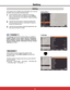 Page 49
Setting
Setting
Setting Menu
3UHVVWKH0(18EXWWRQWRGLVSOD\WKH2Q6FUHHQ
Menu. Press the Point 
xz buttons to select Setting
and press the Point 
yRUWKH6(/(&7EXWWRQWRDFFHVV
the submenu items.
1
2Use the Point xz buttons to select the desired item 
and then press the Point 
yRUWKH6(/(&7EXWWRQWR
access the selected item.
This projector has a Setting menu that allows you to set up 
the other various functions described below.
Language
Menu position
This function is used to change...