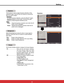 Page 51
Setting
Keystone
This function is used to adjust keystone distortion of the
projected image. Use the Point 
xz buttons to choose the 
item you want to adjust.
Keystone
7RFRUUHFWNH\VWRQHGLVWRUWLRQSUHVVWKH6(/(&7EXWWRQ
KeystoneDSSHDUVRQWKHVFUHHQ8VHWKH3RLQWxz
EXWWRQVWRFRUUHFWNH\VWRQHGLVWRUWLRQS
 Store
    Store..... Keep the keystone correction even when the AC 
                   power cord is unplugged.
Reset ..... Release the keystone correction when the AC...