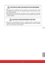 Page 90ENGLISH

CAUTION IN USING THE PROJECTOR VIA NETWORKS
”When you find a problem with the projector, remove the power cable 
immediately and inspect the unit. Using the projector with failure may cause 
fire or other accidents. 
” If you remotely use the projector via networks, carry out a safety check regularly 
and take particular care to its environment. Incorrect installation may cause fire 
or other accidents.
CAUTION IN USING NETWORK FUNCTION
”We assume no responsibility for the loss or damage of...