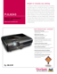 Page 1The ViewSonic® PJL6243 is an advanced 3LCD projector which delivers 
3000 ANSI lumens with a 1024x768 XGA resolution. This projector is 
designed for table-top use or mounted on the ceiling. With 1.2 optical 
zoom lens and integrated speaker, it is ideal for classrooms and meeting 
rooms.  The  top  load  lamp  and  bottom  filter  with  slide  design  provide  for 
easy maintenance. There are 7 default picture modes: standard, real, 
dynamic, blackboard, color board (red/blue/yellow/green) modes to...