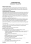 Page 67
PJL7211ViewSonic6

Limited Warranty
VIEWSONIC® PROJECTOR
What the warranty covers: 
ViewSonic warrants its products to be free from defects in material and w\
orkmanship, under 
normal use, during the warranty period. If a product proves to be defect\
ive in material or 
workmanship during the warranty period, ViewSonic will, at its sole option, repair or replace 
the product with a like product. Replacement product or parts may includ\
e remanufactured or 
refurbished parts or components. 
Limited...