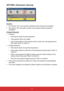 Page 3332
SETTING | Advanced | Security
Security
`SURMHFWRU
`Off: Choose “Off” to be able to switch on the projector without password 
YHUL¿FDWLRQ
Change Password
`First time:
yPressWKHyEXWWRQ to set the password.
yThe password has to be 6 digits.
yUse number buttons on the remote control to enter your new password and 
then press “Enter”WRFRQ¿UPLW
`Change Password:
yPressWKHyEXWWRQ to input the old password.
yUse number buttons to enter the current password and then press “Enter” to 
FRQ¿UPLW...