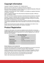 Page 5iv
Copyright Information
Copyright © ViewSonic® Corporation, 2011. All rights reserved.
Macintosh and Power Macintosh are registered trademarks of Apple Inc.
Microsoft, Windows, Windows NT, and the Windows logo are registered trademarks of Microsoft 
Corporation in the United States and other countries.
ViewSonic, the three birds logo, OnView, ViewMatch, and ViewMeter are registered trademarks 
of ViewSonic Corporation.
VESA is a registered trademark of the Video Electronics Standards Association. DPMS...