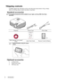 Page 9
Introduction
6
Shipping contents
Carefully unpack and verify that you have all of the items shown below. If any of these 
items are missing, please cont act your place of purchase.
Standard accessories
The supplied accessories will be suitable for your region, and may differ from those 
illustrated.
Optional accessories
1. Ceiling mount
2. Replacement lamp
3. Soft carry caseProjector Power Cord VGA Cable
Multi-language user manual  DVD Quick Start Guide Remote Control & Battery
Pull the tab before using...