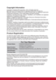 Page 5Copyright Information
Copyright © ViewSonic®
 Corporation, 2013. All rights reserved.
Macintosh and Power Macintosh are registered trademarks of Apple Inc.
Microsoft, Windows, Windows NT, and the Windows logo are registered trademarks 
of Microsoft Corporation in the United States and other countries.
ViewSonic, the three birds logo, OnView, ViewMatch, and ViewMeter are registered 
trademarks of ViewSonic Corporation.
VESA is a registered trademark of the Video Electronics Standards Association. 
DPMS...