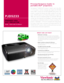 Page 1The ViewSonic® PJD5233 DLP® projector is ideal for use in the office 
or on the campus. It delivers amazingly clear images with 2700 ANSI 
lumens, 3000:1 contrast ratio and XGA 1024x768 native solution. The 
projector is packed with features like HDMI, multiple PC and video 
inputs, 120Hz/3D-ready for any PC-based 3D applications, support HD 
1080p video signal and integrated speaker for multimedia. With high 
contrast ratio and brightness and ViewMatch
™ technology to adjust 
color perfectly, your...