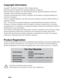 Page 5
Copyright Information
Copyright© ViewSonic® Corporation, 2009. All rights reserved.
Macintosh and Power Macintosh are registered trademarks of Apple Inc.
Microsoft, Windows, Windows NT, and the Windows logo are registered trademarks of Microsoft 
Corporation in the United States and other countries.
ViewSonic, the three birds logo, OnView, ViewMatch, and ViewMeter are registered trademarks of 
ViewSonic Corporation.
VESA is a registered trademark of the Video Electronics Standards Association. DPMS and...