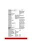 Page 5348
Main menuSub-menu Options
3. SOURCE
Quick Auto Search Off/On
Color Space Conversion RGB
/YUV /Auto  (PJD6223/
RC6/SD7/PJD6253/PV731/
FP586/PJD6553w only)
Smart Eco Timer Disable/5 min/10 min/15 
min/30 min
Smart Restart Off/On
Pattern PJD5123p: Off/On
PJD6223/RC6/SD7/PJD6253/PV731/FP586: 
01/02/03/04/05
PJD6553w: 01/02/03/04
My Button Projection (Projector Position)/3D Sync/Lamp 
Mode/DCR/Closed Caption/Auto Off (Auto Power 
Off)/Message/Screen Color/Splash Screen/
Information
4. 
SYSTEM 
SETUP:...