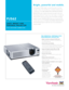 Page 1The ViewSonic®PJ562 weighs in at just 5.6 pounds so it’s small
enough to take on the road with you, or between meeting rooms 
or classrooms. The 2,000 LUMENS WITH 1024X768 XGA NATIVE 
RESOLUTION make it bright and powerful enough for the most
demanding professional. Project crisp, clear images in virtually any
setting with the optical zoom lens, short focal length and digital 
keystone correction. MULTIPLE INPUTS allow you to connect two PCs
or add a video source for DYNAMIC MULTIMEDIA PRESENTATIONS....