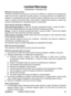 Page 53
46ViewSonic	 PJ588D/PJ568D/PJ508D

Limited Warranty
VIEWSONIC®	PROJECTOR
What the warranty covers:
V
 ewSon  c 	 warrants 	  ts 	 products 	 to 	 be 	 free 	 from 	 defects 	  n 	 mater  al 	 and 	 workmansh  p, 	
under 	 normal 	 use, 	 dur  ng 	 the 	 warranty 	 per  od. 	 If 	 a 	 product 	 proves 	 to 	 be 	 defect  ve 	  n 	
mater  al 	 or 	 workmansh  p 	 dur  ng 	 the 	 warranty 	 per  od, 	 V  ewSon  c 	 w  ll,...