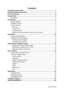 Page 2ViewSonic PJ755D
Contents
Compliance Information  ................................................................................ 1
Important Safety Instructions  ....................................................................... 2
For Your Records  ....... ................................................................ ................... 3
Usage Notice  ............... ................................................................................... 4
Precautions ...................