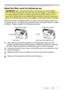 Page 13
9
ViewSonic      PJ862

Setting up
About the ﬁlter cover for bottom-up use
WARNING  ►Do not replace the ﬁlter cover during use or immediately 
after use. While the projector connects with a power supply, or the projector is 
in a high temperature state, handling could cause an electric shock, a ﬁ re, a 
burn and/or malfunction to the projector.Before handling, make sure the power 
switch is off and the power cord is not plugged in, then wait at least 45 minutes.
When the projector is installed bottom...