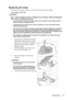 Page 47
Maintenance 43
Replacing the lamp
To prepare a new lamp, contact your dealer and tell the lamp type number.
Type number : RLC-047
WARNING
Hg - Lamp contains mercury. Manage  in accordance with local disposal 
laws. See www.lamprecycle.org
• To reduce the risk of electrical shock, always turn the projector off and disconnect the 
power cord before changing the lamp.
• To reduce the risk of severe burns, allow the pr ojector to cool for at least 45 minutes 
before replacing the lamp.
• To reduce the risk...