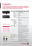 Page 2PJD 5211
Continuing a range of projectors specifically designed 
for the corporate environment the PJD5211 offers high 
performance with dedicated functionality.
VSE  2011/01/20  V4
M odel Na mePJD5211
F or  more  product inf ormation, visit us  at  www .views oniceurope.co m
Optional Accessories
Replacement Lamp
3D Goggl e RLC-055
PGD-150
ViewSonic Corporation`s QMS & EMS have been registered to
ISO 9001 & ISO 14001, respectively,  by the British Standards Institution.
W irel ess  G Pres enta tion...