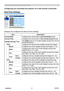 Page 86
PJ1173ViewSonic8

Management with Web browser software
Configuring and controlling the projector via a web browser (continued)
Date/Time Settings
Displays and configures the date and time settings.
ItemDescription
Current DateConfigures the current date in year/month/day format.
Current TimeConfigures the current time in hour:minute:second format.
Daylight Savings TimeClick [ON] check box to enable daylight savings time and set the following items.
StartConfigures the date and time daylight savings...