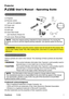 Page 6
1ViewSonic	 PJ358
Projector
PJ358 User's Manual – Operating Guide
Contents	 of 	 package
(1) Projector
(2) Remote control
						
with 	 two 	 AA 	 batteries
(3) Power cord
(4) RGB cable
(5) Soft case
(6) Quick Start Guide
						and 	 ViewSonic 	 Wizard 	 CD
(7) Lens cover, Rivet and Strap
NOTE		 • 	 Keep 	 the 	 original 	 packing 	 materials 	 for 	 future 	 reshipment. 	 For 	 moving 	 the 	
projector, 	 be 	 sure 	 to 	 use 	 the 	 original 	 packing 	 materials. 	 Use 	 special 	 caution 	 for...