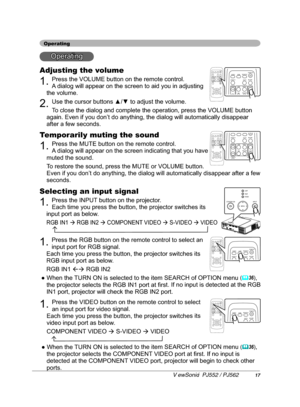 Page 212SHUDWLQJ
2SHUDWLQJ
$GMXVWLQJWKHYROXPH
3UHVVWKH92/80(EXWWRQRQWKHUHPRWHFRQWURO
$
WKHYROXPH
8VHWKHFXUVRUEXWWRQVxzWRDGMXVWWKHYROXPH
7RFORVHWKHGLDORJDQGFRPSOHWHWKHRSHUDWLRQSUHVVWKH92/80(EXWWRQ
DOO\GLVDSSHDU
DIWHUDIHZVHFRQGV

	

	 


		 




	

	
 



	
	 
...