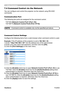 Page 193
188
ViewSonic
  Pro9500
7.4  Command Control via the Network
You can configure and control the projector via the network using RS-232C 
commands.
Communication Port
The following two ports are assigned for the command control.
Command Control Settings
4) 
 Click the [Enable] check box to open Network Control Port1 (Port: 23) to use 
TCP #23. Click the [Enable] check box for the [Authentication]  setting when 
authentication is required, otherwise clear the check box.
5) 
 Click the [Enable] check box to...