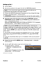 Page 234
Installation
229
ViewSonic
  Pro9500
2. Set the lens position to the upper limit with the  VERTICAL adjuster.
NOTE  • If it is not set to the upper limit, the image of Set B may not 
superimpose well enough to the image of  Set A.  
• Perform the MIRROR setting first if necessary as it may change the image 
position. (Operating Guide  → SETUP menu)  
• HORIZONTAL adjuster is recommended to be set near the center position.
3.  Adjust the image of Set A to fit the screen with the VERTICAL adjuster,...