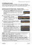 Page 256
Setting input ports using menu
251
ViewSonic
  Pro9500
5.4 Setting the menu 
If Intellectual Stack with RS-232C connection is used, observe the followings.  
When inputting image signals to Sub via Main, the operations differ between using 
computer signals and video signals such as component and video signals.  
Inputting image from Main to Sub - Computer signal
1. If the STACK menu is already displayed on the screen, proceed to 3 below.  
Otherwise press the MENU button on the remote control.  
If the...