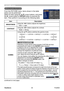 Page 41
36
ViewSonic
  Pro9500
PICTURE menu
PICTURE menu
From the PICTURE menu, items shown in the table 
below can be performed. 
Select an item using the ▲/▼ cursor buttons, and press 
the ► cursor button or ENTER button to execute the 
item. Then perform it according to the following table.
Item Description
BRIGHTNESS Using the 
◄/► buttons adjusts the brightness.
Dark  ó Light
CONTRAST Using the 
◄/► buttons adjusts the contrast.
Weak  ó Strong
GAMMA Using the ▲/▼ buttons switches the gamma mode.
To adjust...