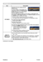 Page 75
70
ViewSonic
  Pro9500
NETWORK menu
Item Description
MY IMAGE Selecting this item displays the 
MY 
IMAGE menu.
To store images in the projector, the 
application software  PJImg/Projector 
Image Tool  that can be downloaded 
from our website is required.
Use the ▲/▼ buttons to select an item which is a still image by the 
MY IMAGE ( 4. My Image Function  in the Network Guide ) and the ► 
or  ENTER  button to display the image.
• The item without image stored cannot be selected.
• The image names are...